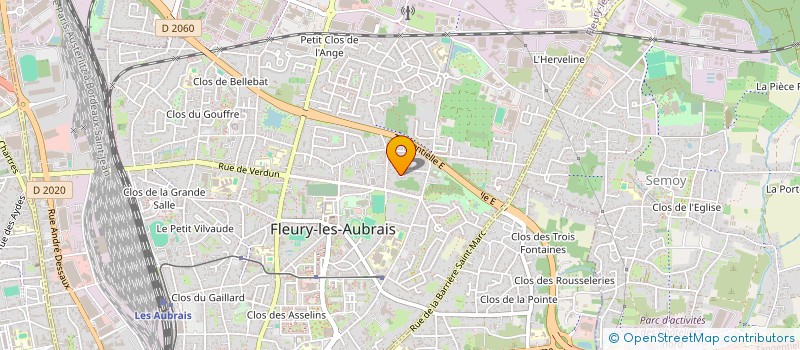 localisation de l'entreprise CERCLE ATHLETIQUE DU PERSONNEL DE LA COUR NATIONALE DU DROIT D'ASILE  FLEURY-LES-AUBRAIS