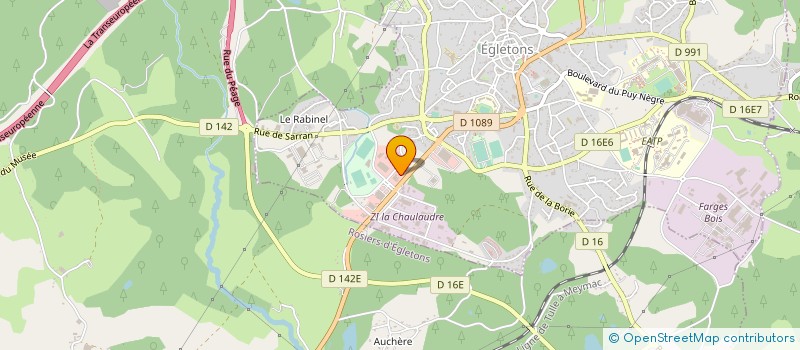 localisation de l'entreprise CERCLE ATHLETIQUE EGLETONNAIS  EGLETONS