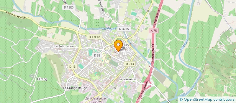 localisation de l'entreprise CERCLE ATHLETIQUE PISCENOIS  PEZENAS