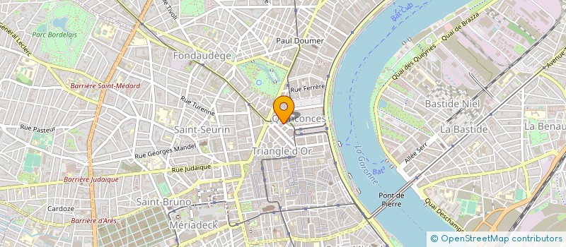 localisation de l'entreprise CERCLE AUTO CLUB SUD OUEST à BORDEAUX