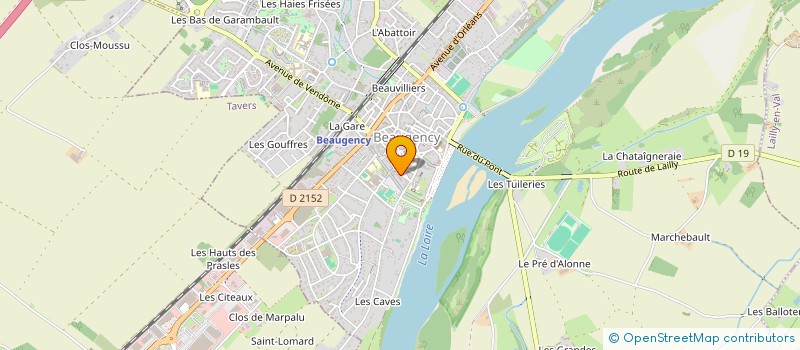 localisation de l'entreprise CERCLE BALGENTIEN D'AIDIDO à BEAUGENCY