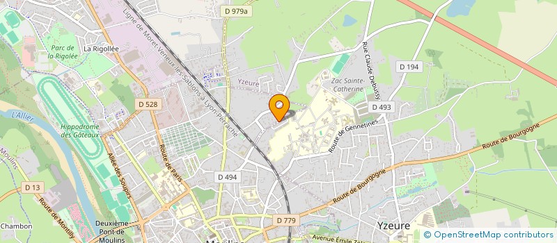 localisation de l'entreprise CERCLE BOURBONNAIS D' ESCRIME  MOULINS