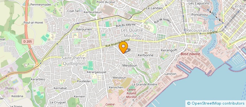 localisation de l'entreprise CERCLE BRETON DE BREST à BREST
