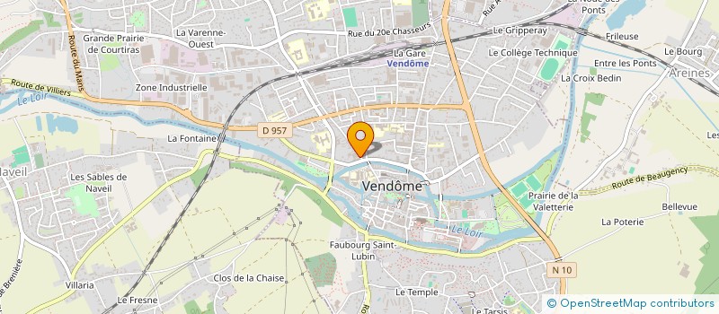 localisation de l'entreprise CERCLE BRIDGE VENDOME à VENDOME