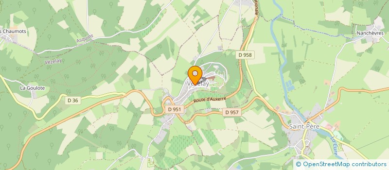 localisation de l'entreprise CERCLE BUFFON à VEZELAY