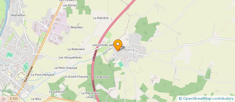 localisation de l'entreprise CERCLE BUVETTE LES CULTIVATEURS  LOIRE-AUTHION