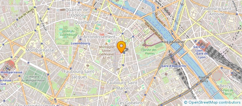 localisation de l'entreprise CERCLE CASERNE MONGE 5 à PARIS