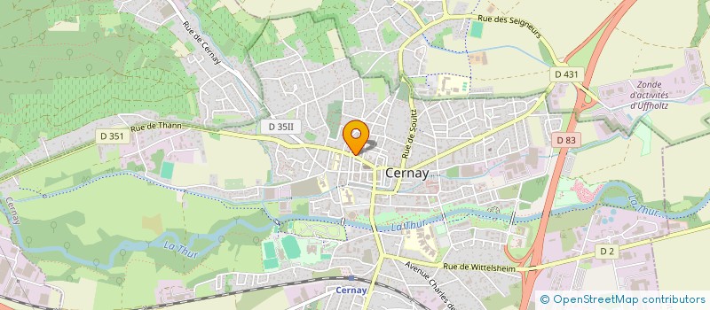 localisation de l'entreprise CERCLE CATHOLIQUE  CERNAY