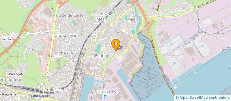 localisation de l'entreprise CERCLE CELTIQUE BREIZH ARVEZ  SAINT-NAZAIRE