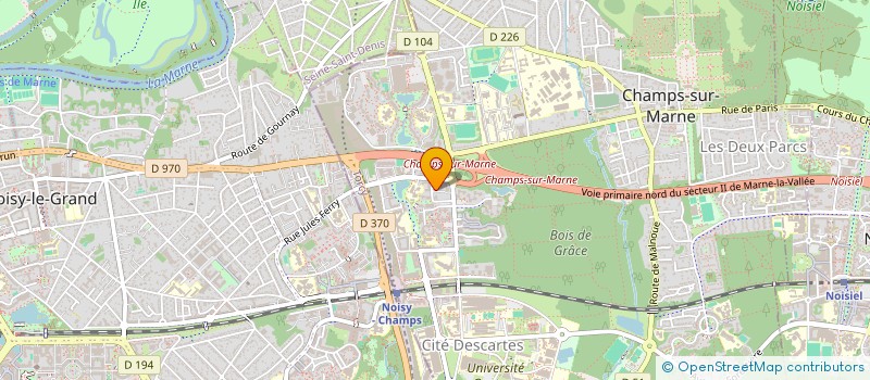 localisation de l'entreprise CERCLE CELTIQUE CAMPESIEN  CHAMPS-SUR-MARNE