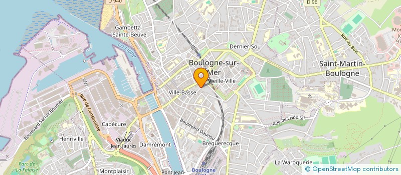localisation de l'entreprise CERCLE CELTIQUE DE BOULOGNE SUR MER à BOULOGNE-SUR-MER