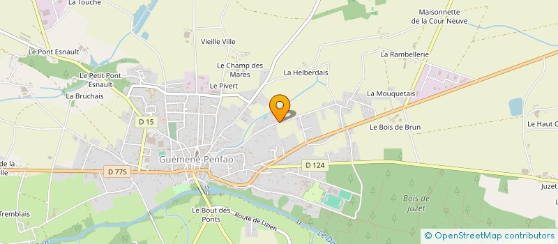 localisation de l'entreprise CERCLE CELTIQUE DU DON à GUEMENE-PENFAO