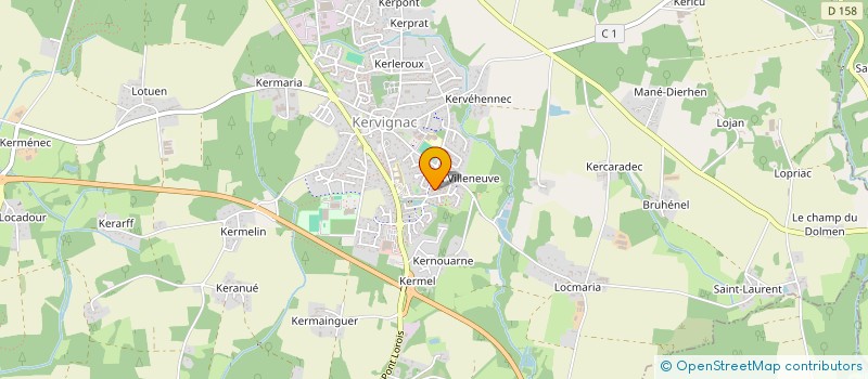 localisation de l'entreprise CERCLE CELTIQUE FISTOULED LANN-ESTER  LANESTER