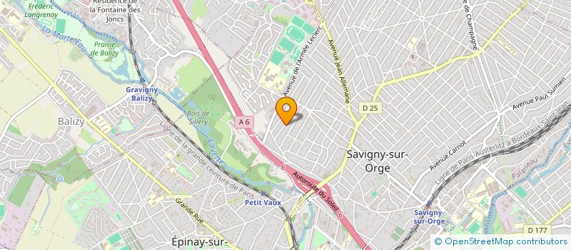 localisation de l'entreprise CERCLE CELTIQUE KOROLL BREIZH  SAVIGNY-SUR-ORGE