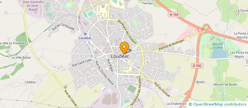 localisation de l'entreprise CERCLE CELTIQUE KREIZ BREIZ LOUDEAC à LOUDEAC