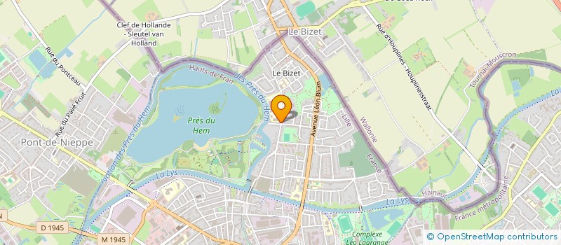 localisation de l'entreprise CERCLE CHORAL EUROPEEN  ARMENTIERES