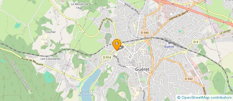 localisation de l'entreprise CERCLE CONDORCET DE LA CREUSE à GUERET
