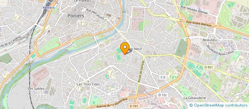 localisation de l'entreprise CERCLE CONDORCET DE LA VIENNE à POITIERS