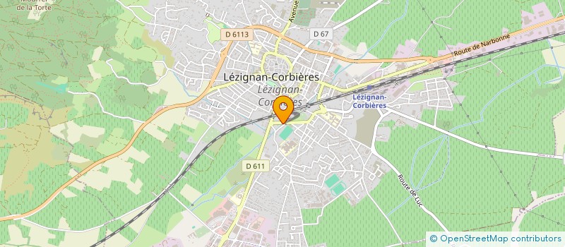 localisation de l'entreprise CERCLE CORBIERES-MINERVOIS  LEZIGNAN-CORBIERES