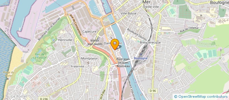 localisation de l'entreprise CERCLE COTE D'OPALE SYNERGIE à BOULOGNE-SUR-MER
