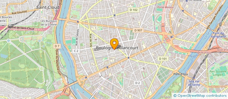localisation de l'entreprise CERCLE CREATEURS ENTREPRISES DE BOULOGNE à BOULOGNE-BILLANCOURT
