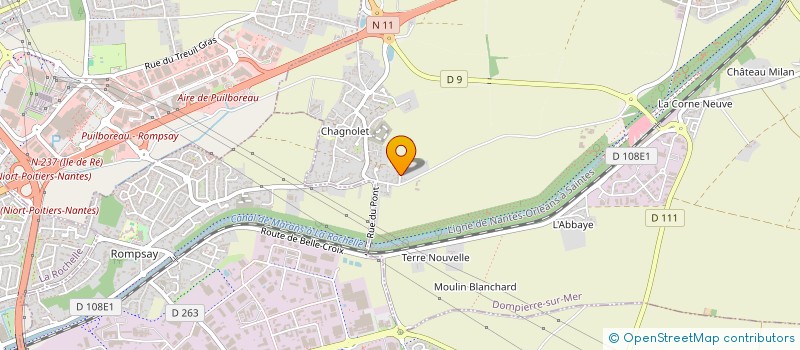 localisation de l'entreprise CERCLE CULTURE ET CREATION DE DOMPIERRE SUR MER  DOMPIERRE-SUR-MER