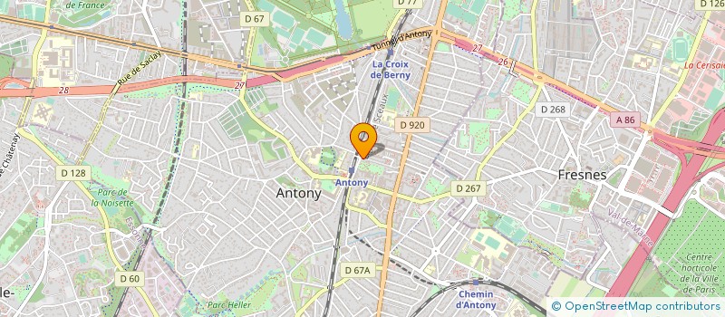localisation de l'entreprise CERCLE CULTUREL ARTISTIQUE D'ANTONY à ANTONY