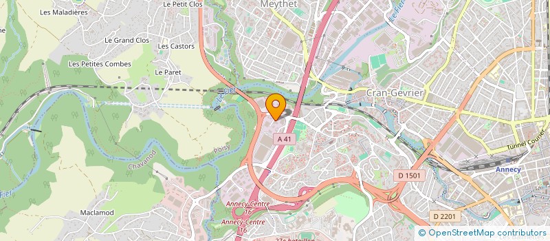 localisation de l'entreprise CERCLE CULTUREL ET PHILOSOPHIQUE LES CIMES à ANNECY