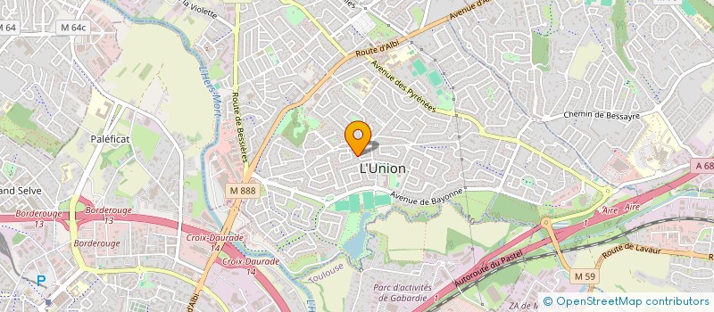 localisation de l'entreprise CERCLE CULTUREL HASPARREN à L'UNION