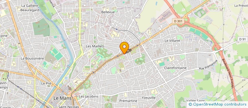localisation de l'entreprise CERCLE CULTUREL LA GAIETE  LE MANS