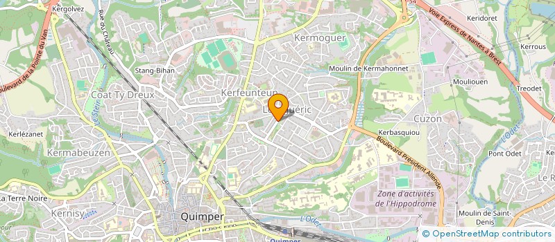 localisation de l'entreprise CERCLE CULTUREL QUIMPEROIS  QUIMPER