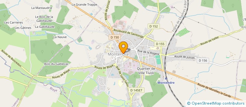 localisation de l'entreprise CERCLE CULTUREL SANTONGEAIS à MONTENDRE