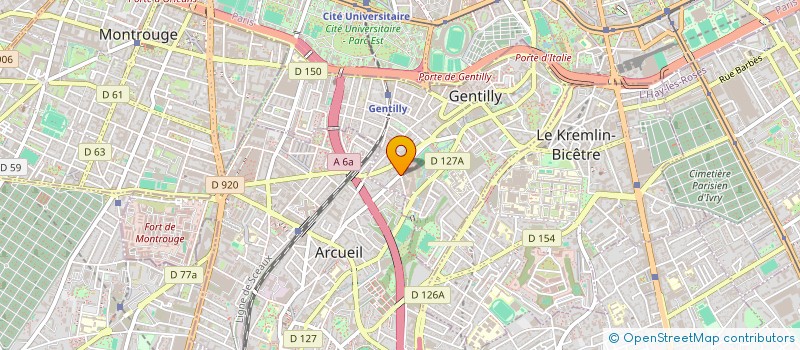 localisation de l'entreprise CERCLE D ART DE GENTILLY à GENTILLY