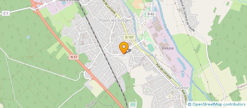 localisation de l'entreprise CERCLE D'ART MARTIAUX LOUIS GORRIER  THAON-LES-VOSGES