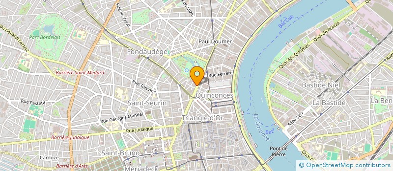 localisation de l'entreprise CERCLE D'ARTAGNAN D'ANIMATION DE PARTICIPATIONS  BORDEAUX