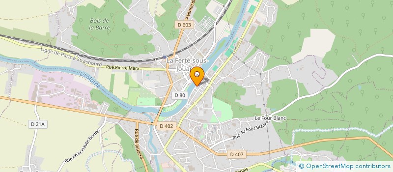 localisation de l'entreprise CERCLE D'AVIRON DE LA FERTE SOUS JOUARRE à LA FERTE-SOUS-JOUARRE