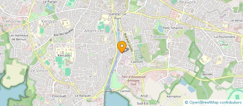 localisation de l'entreprise CERCLE D AVIRON DE VANNES à VANNES