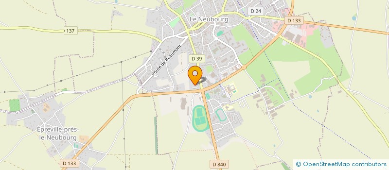 localisation de l'entreprise CERCLE D'ECHANGES DE L'EURE  LE NEUBOURG