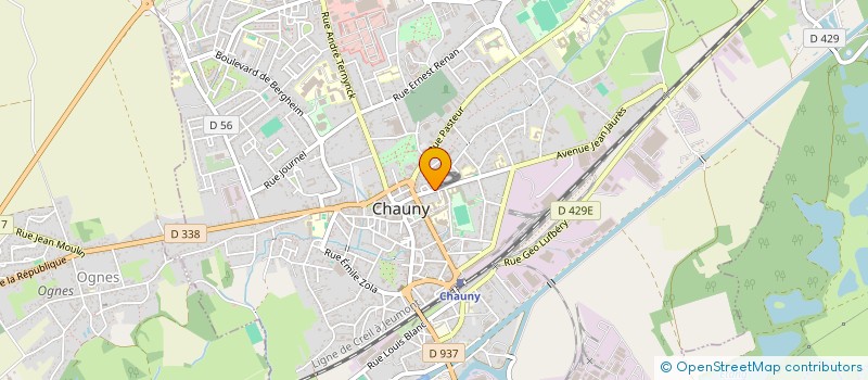 localisation de l'entreprise CERCLE D'ECHECS CHAUNOIS à CHAUNY