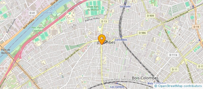 localisation de l'entreprise CERCLE D'ECHECS DE COLOMBES  COLOMBES