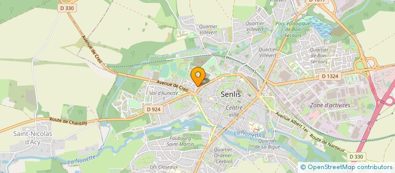 localisation de l'entreprise CERCLE D ECHECS DE SENLIS  SENLIS