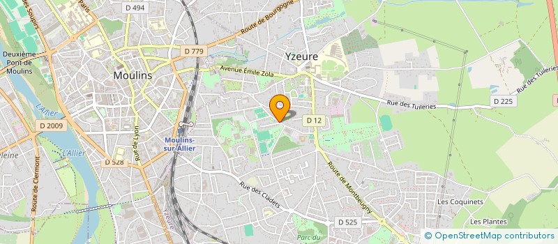 localisation de l'entreprise CERCLE D ECHECS DU BOURBONNAIS  YZEURE