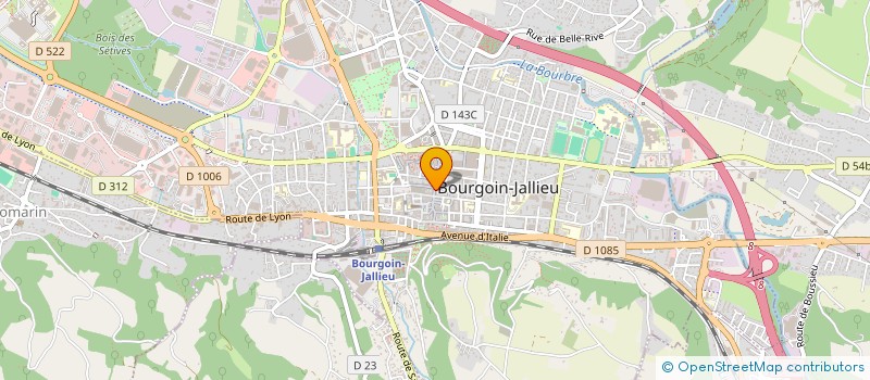 localisation de l'entreprise CERCLE D'ECHECS LA DAME BLANCHE  BOURGOIN-JALLIEU