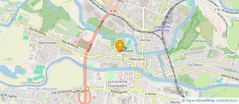 localisation de l'entreprise CERCLE D'ESCRIME 3 ARMES DES ARDENNES  CHARLEVILLE-MEZIERES