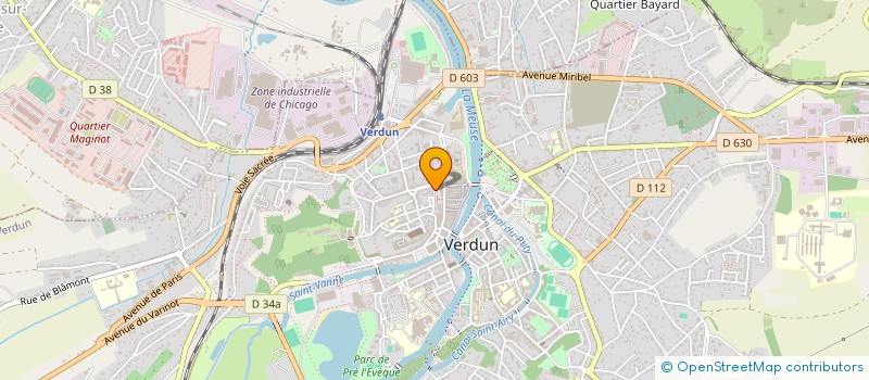 localisation de l'entreprise CERCLE D'ESCRIME à VERDUN