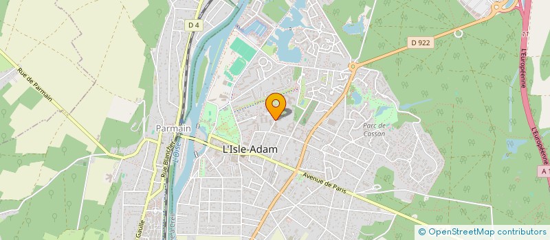 localisation de l'entreprise CERCLE D'ESCRIME ADAMOISE  L'ISLE-ADAM