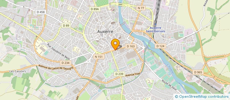 localisation de l'entreprise CERCLE D ESCRIME AUXERROIS à AUXERRE