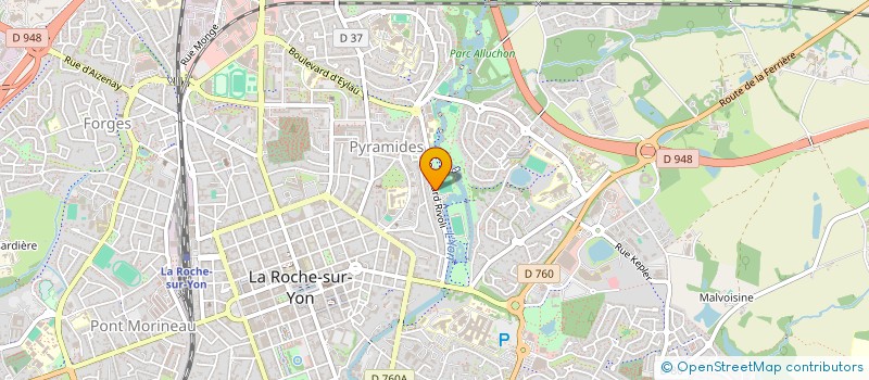 localisation de l'entreprise CERCLE D ESCRIME BAST YON à LA ROCHE-SUR-YON