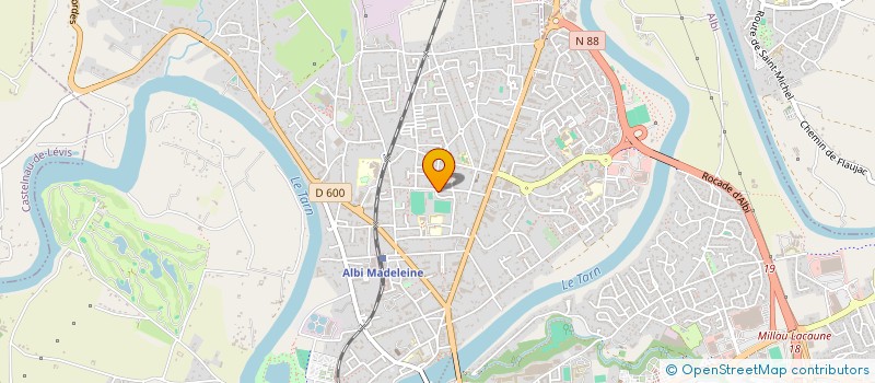 localisation de l'entreprise CERCLE D'ESCRIME D'ALBI à ALBI