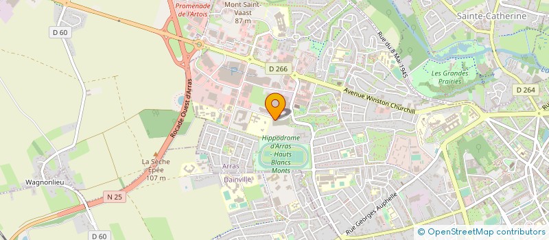 localisation de l'entreprise CERCLE D ESCRIME D ARRAS à ARRAS